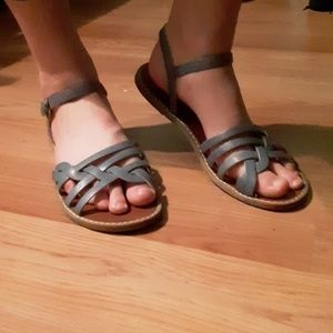 Blue sandals